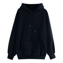 Load image into Gallery viewer, Women's Harajuku Hooded Casual Solid Color Hooded Pocket Long Sleeve Pullover Sweatshirt For Girls moletom feminino