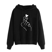 Load image into Gallery viewer, Plus Size Pullovers Girls Long Sleeve Hoodies Autumn Spring Cute Women Sweatshirt And Hoody Ladies Hooded Love Printed Casual