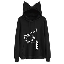 Load image into Gallery viewer, Women's Harajuku Hooded Casual Solid Color Hooded Pocket Long Sleeve Pullover Sweatshirt For Girls moletom feminino