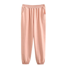 Load image into Gallery viewer, Tangada 2020 Autumn Women Terry 95% cotton suit oversized 4 pieces sets o neck hoodies sweatshirt shorts pants suits 6L30