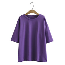 Load image into Gallery viewer, Tangada 2020 Autumn Women Terry 95% cotton suit oversized 4 pieces sets o neck hoodies sweatshirt shorts pants suits 6L30