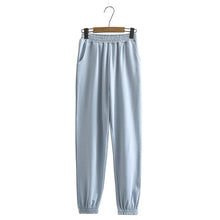 Load image into Gallery viewer, Tangada 2020 Autumn Women Terry 95% cotton suit oversized 4 pieces sets o neck hoodies sweatshirt shorts pants suits 6L30