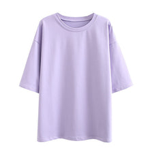 Load image into Gallery viewer, Tangada 2020 Autumn Women Terry 95% cotton suit oversized 4 pieces sets o neck hoodies sweatshirt shorts pants suits 6L30