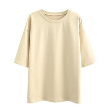 Load image into Gallery viewer, Tangada 2020 Autumn Women Terry 95% cotton suit oversized 4 pieces sets o neck hoodies sweatshirt shorts pants suits 6L30