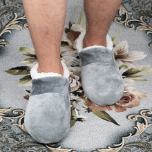 Load image into Gallery viewer, House slippers Male Big size 48 Winter Slippers for Men Suede plush floor Shoes Lazy shoes soft warm Socks slippers