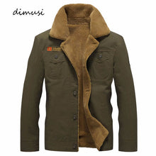 Load image into Gallery viewer, DIMUSI Winter Jacket Mens Military Fleece Warm jackets Male Fur Collar Coats Army Tactical Jacket Jaqueta Masculina 5XL,PA061
