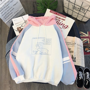 sweatshirt Autumn and Winter Furry and Thickened Sanitary hoody Women's Hoodies New Korean Edition Students'Loose Long Sleeve