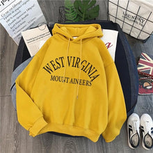 Load image into Gallery viewer, oversized Hoodies Women Thicker Letter Warm Pullover Coat Drawstring Harajuku Sweatshirt Pink Womens Korean New High Quality
